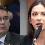 Anotações de Flávio Bolsonaro citam Janaina Riva e colocam pré-candidatura ao Senado como certa em MT