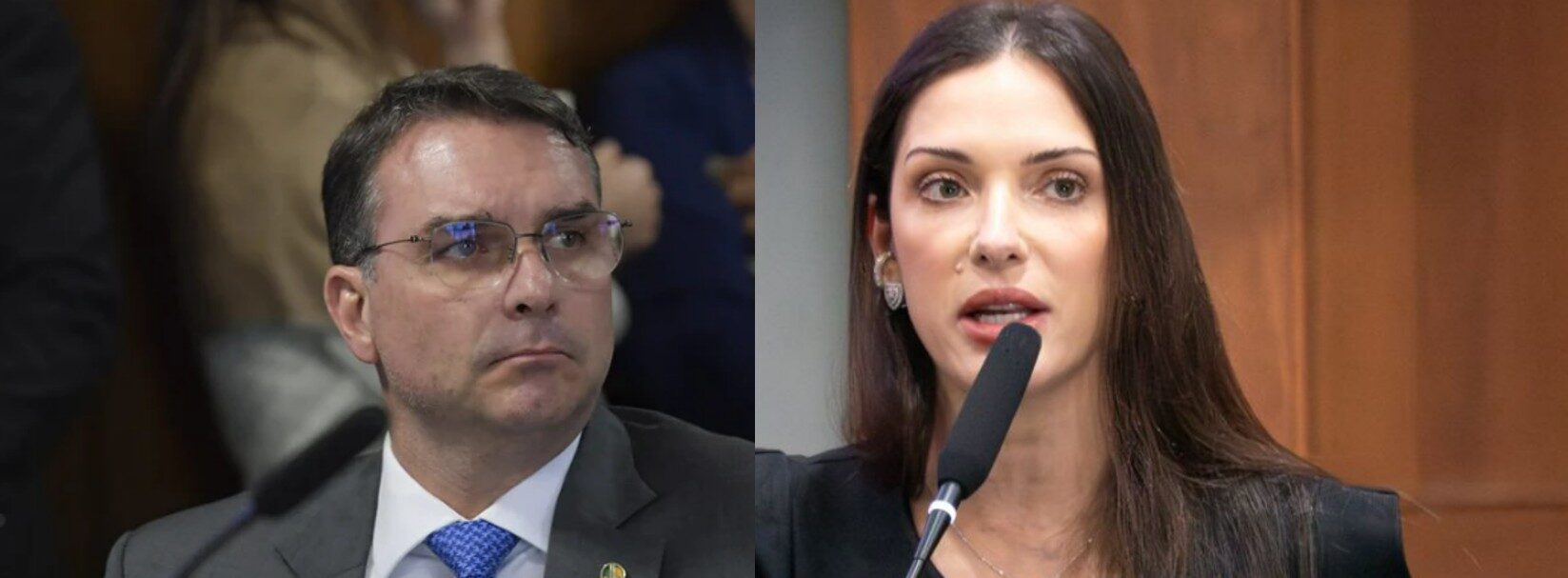 Anotações de Flávio Bolsonaro citam Janaina Riva e colocam pré-candidatura ao Senado como certa em MT