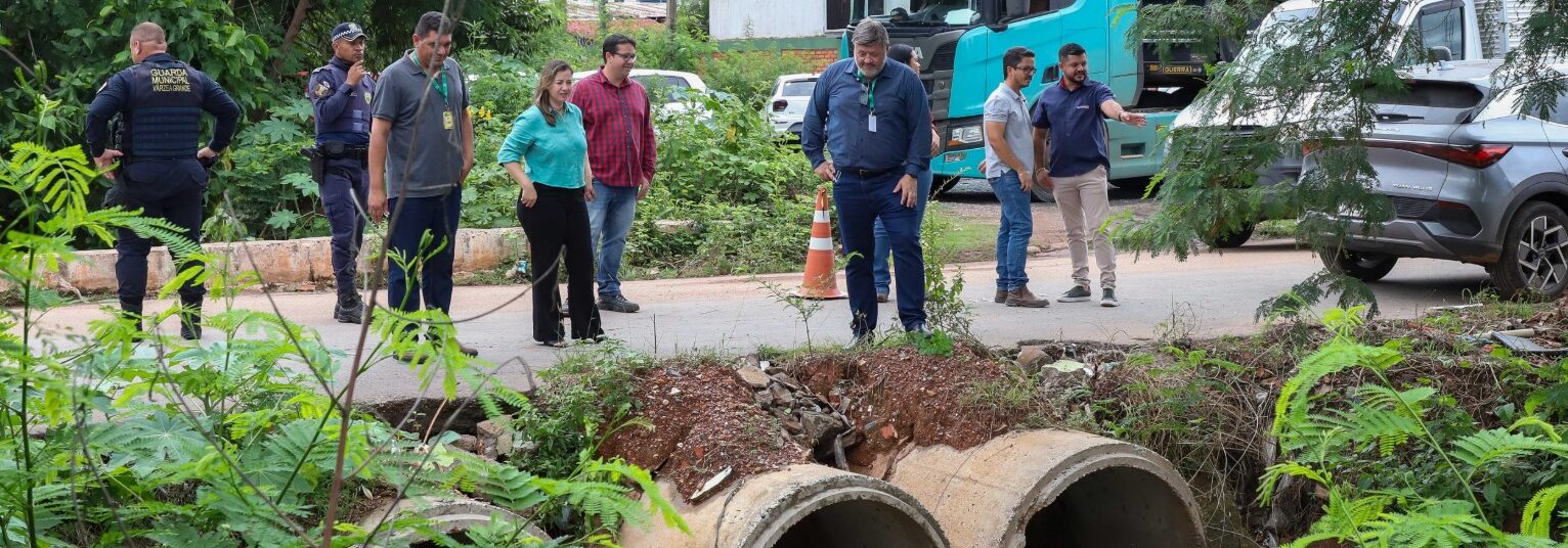 Chuva forte e alagamentos impulsionam obra de drenagem no Alameda; equipe técnica já vistoria local