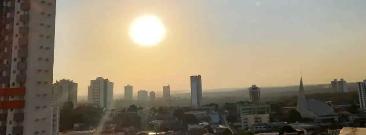 Cuiabá enfrenta semana de calor de até 35 °C com chuvas e trovoadas previstas