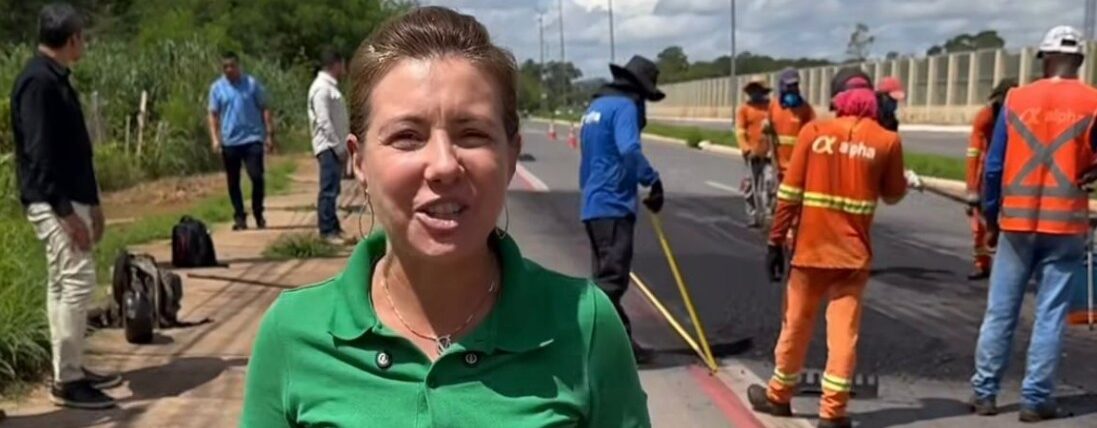 Flávia Moretti acompanha operação nas ruas e cobra agilidade na recuperação do asfalto