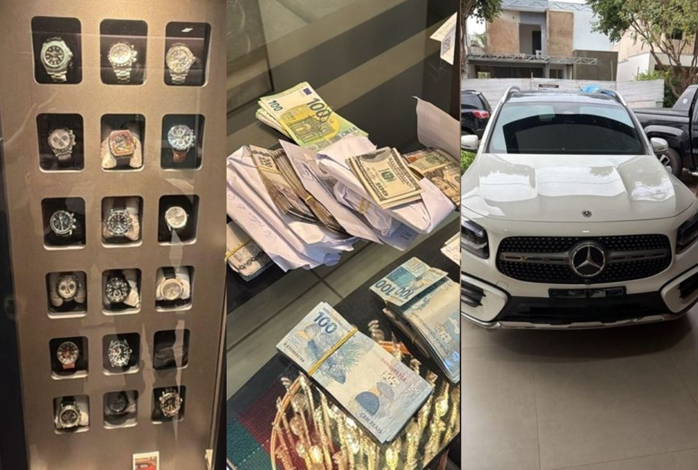 PF apreende mais de 60 relógios de luxo, carros importados e dinheiro em operação no TCE-MT